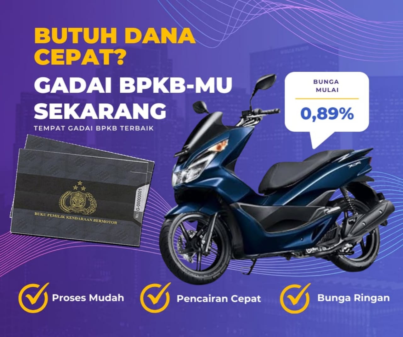 Pinjaman Dana Jaminan Bpkb Motor Honda Pcx Cbu 125 Dapat Pinjaman Berapa? Seperti Ini Simulasinya